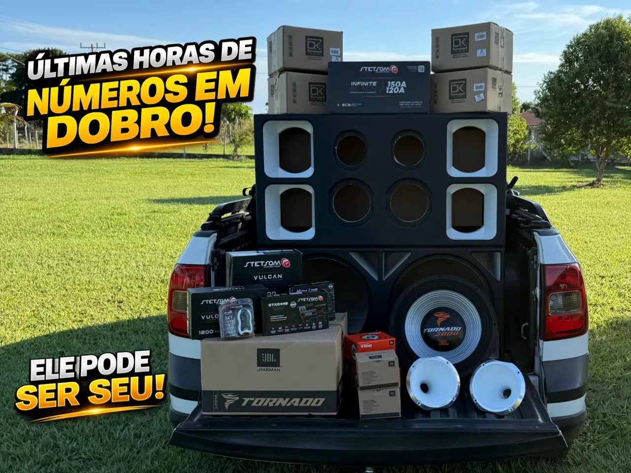 4 VIAS MONSTRÃO TORNADO 3K + FULL STETSOM