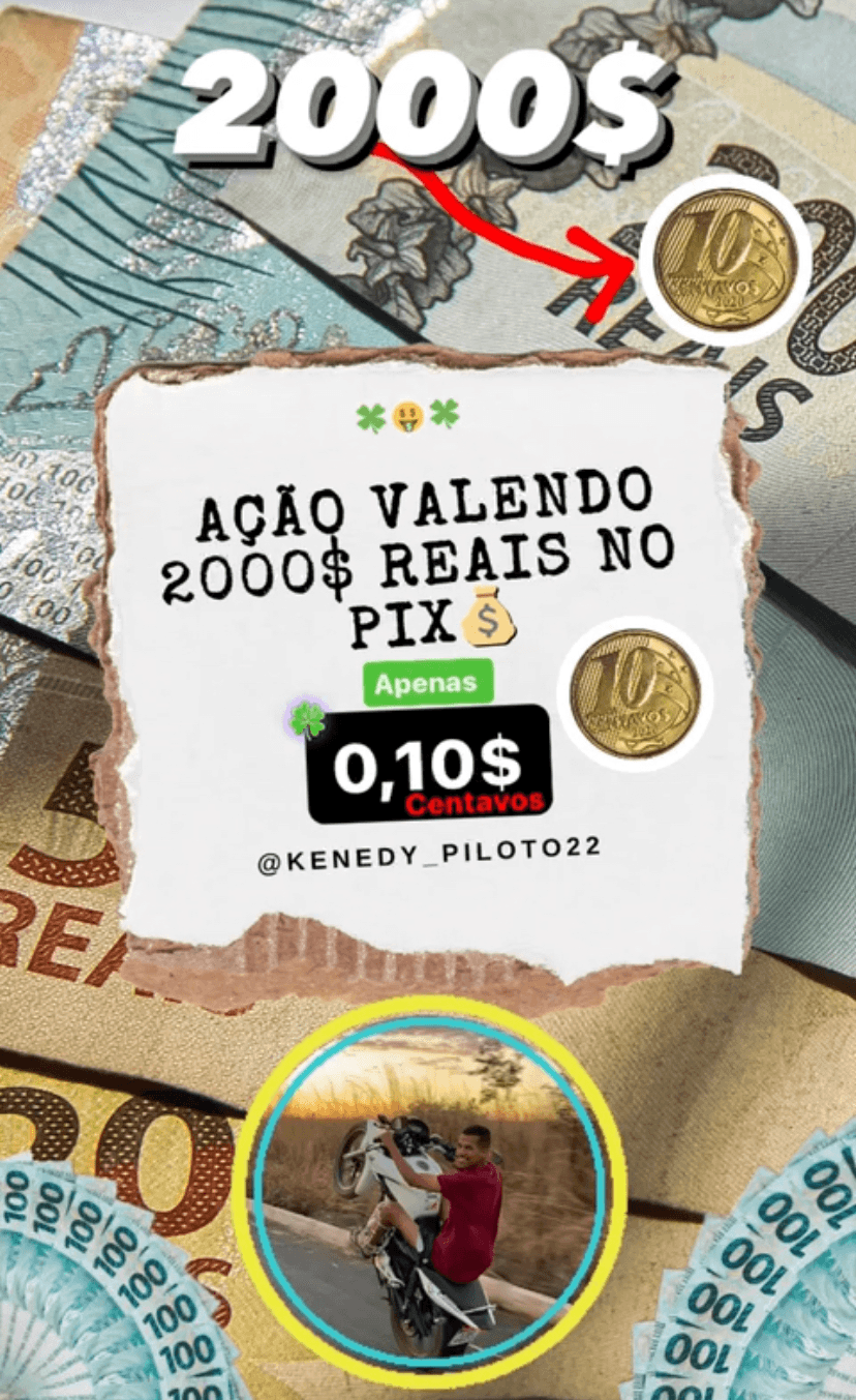 2K NO PIX APENAS 0,10$ Centavos
