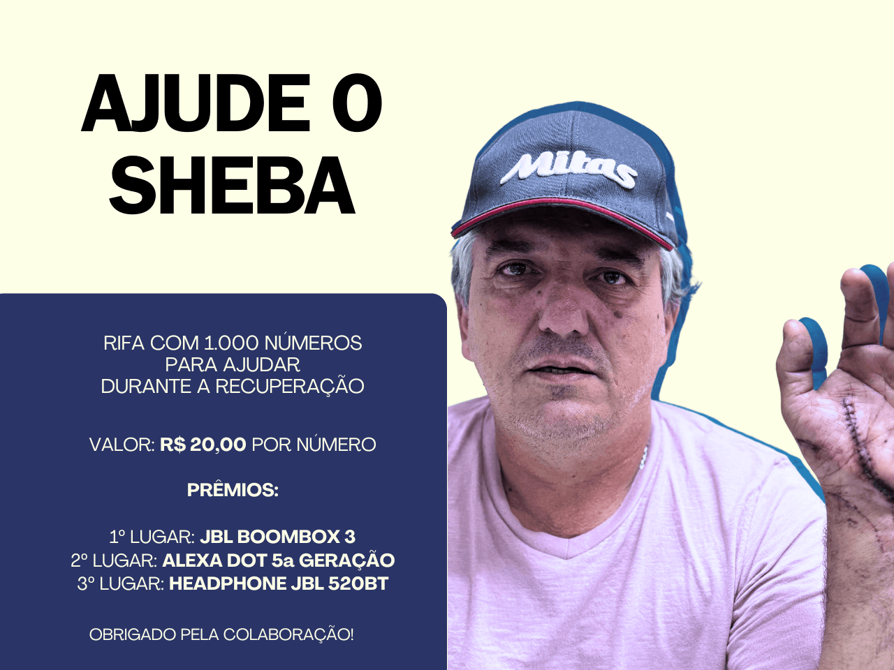 RIFA - AJUDE O SHEBA