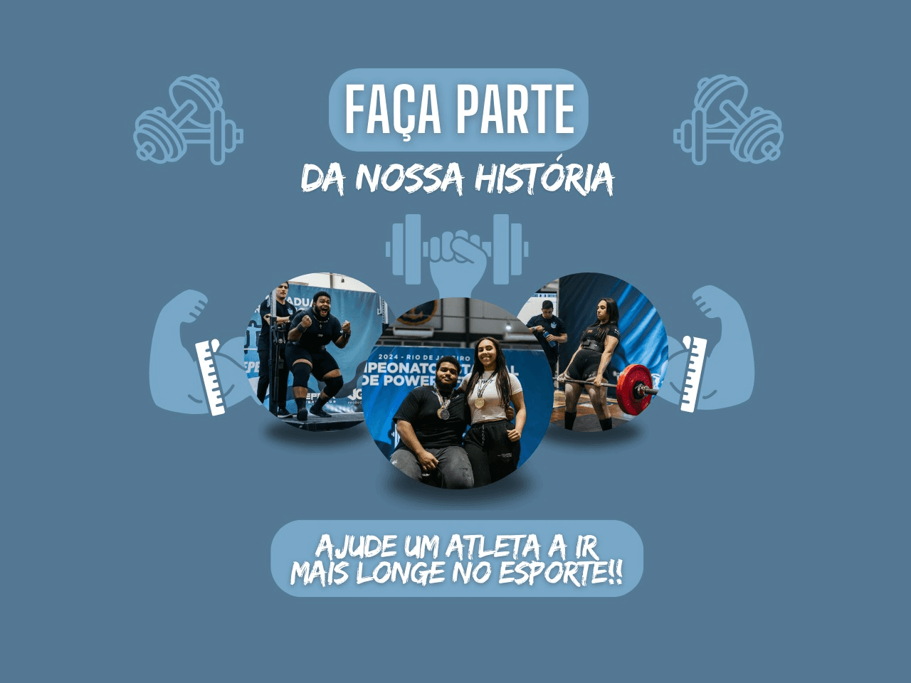 ajude um atleta a ir mais longe!!!