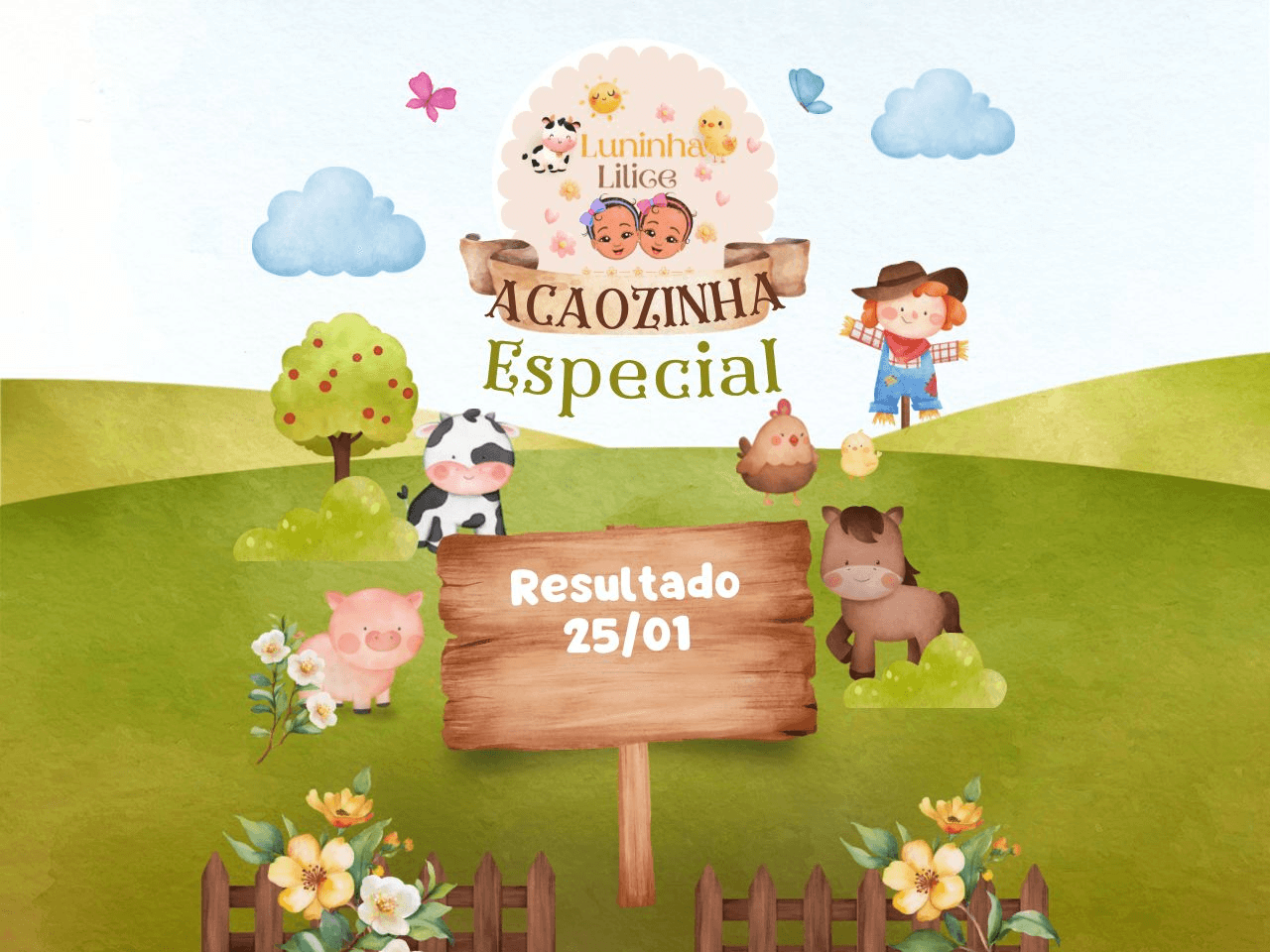 Açãozinha na Fazendinha da Lilice e da Luninha