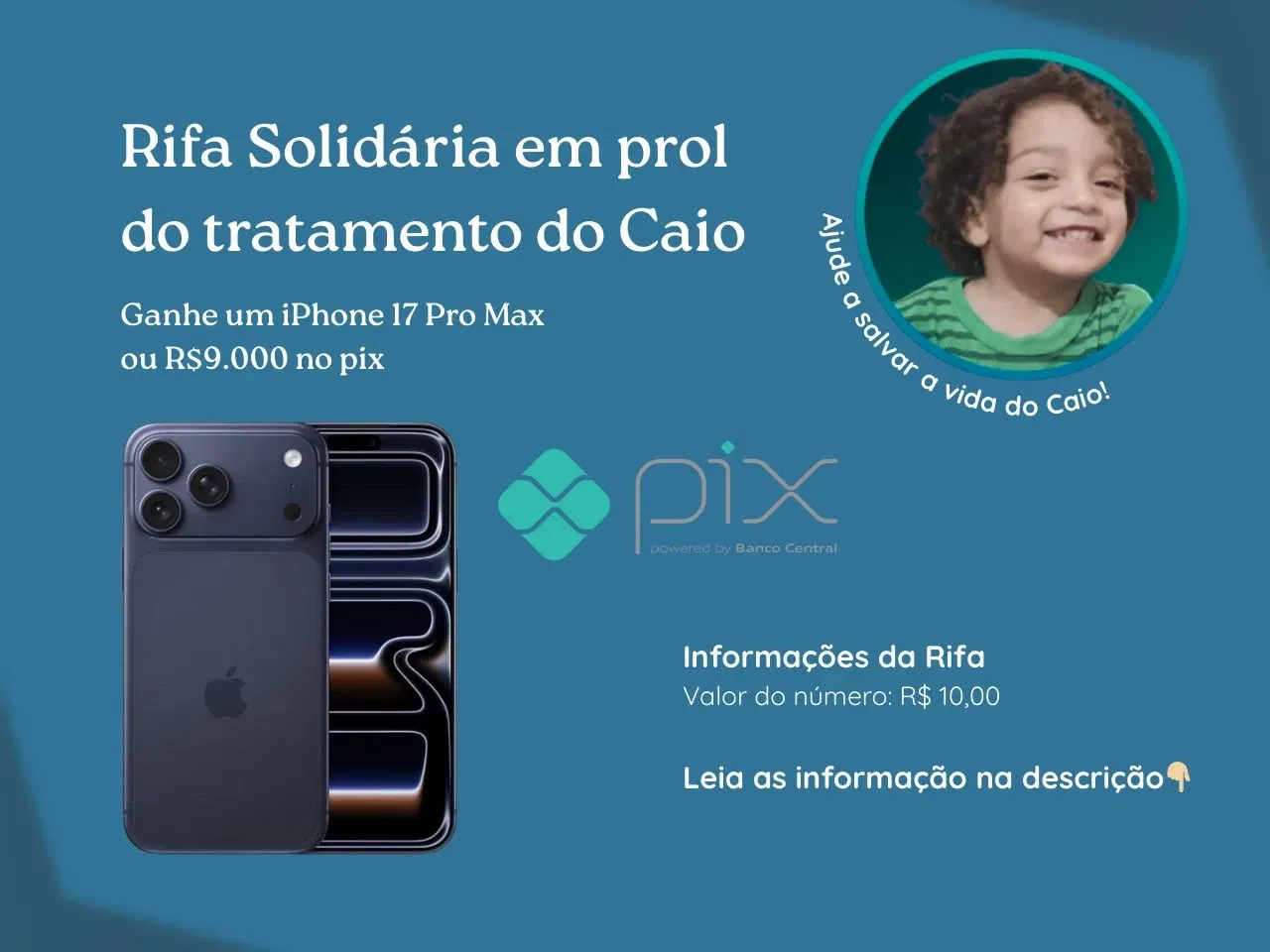 Rifa Solidária Salve o Caio