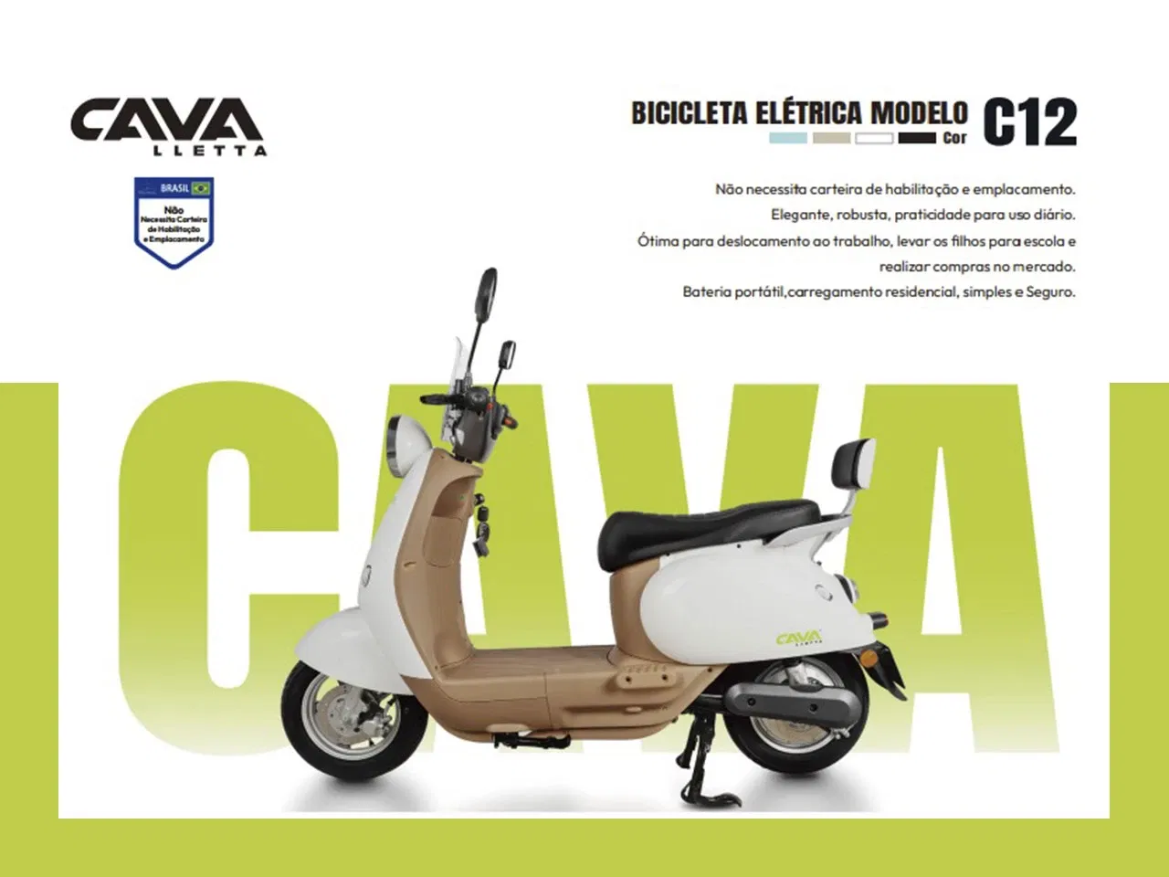 Sorteio de 01 MOTO ELÉTRICA CAVALLETTA C12 0km 🛵 ou um PIX DE R$ 7.000,00 💰