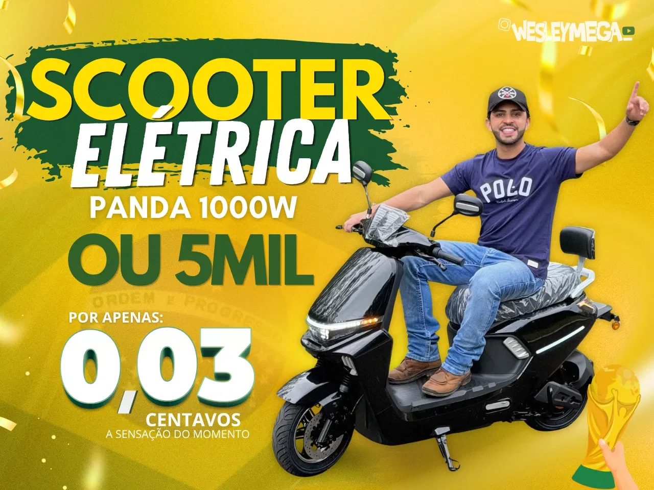 SCOOTER ELETRICA OU 5 MIL