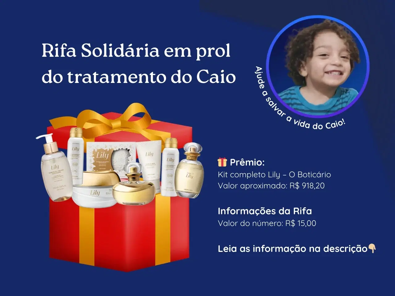 Rifa Solidária Salve o Caio