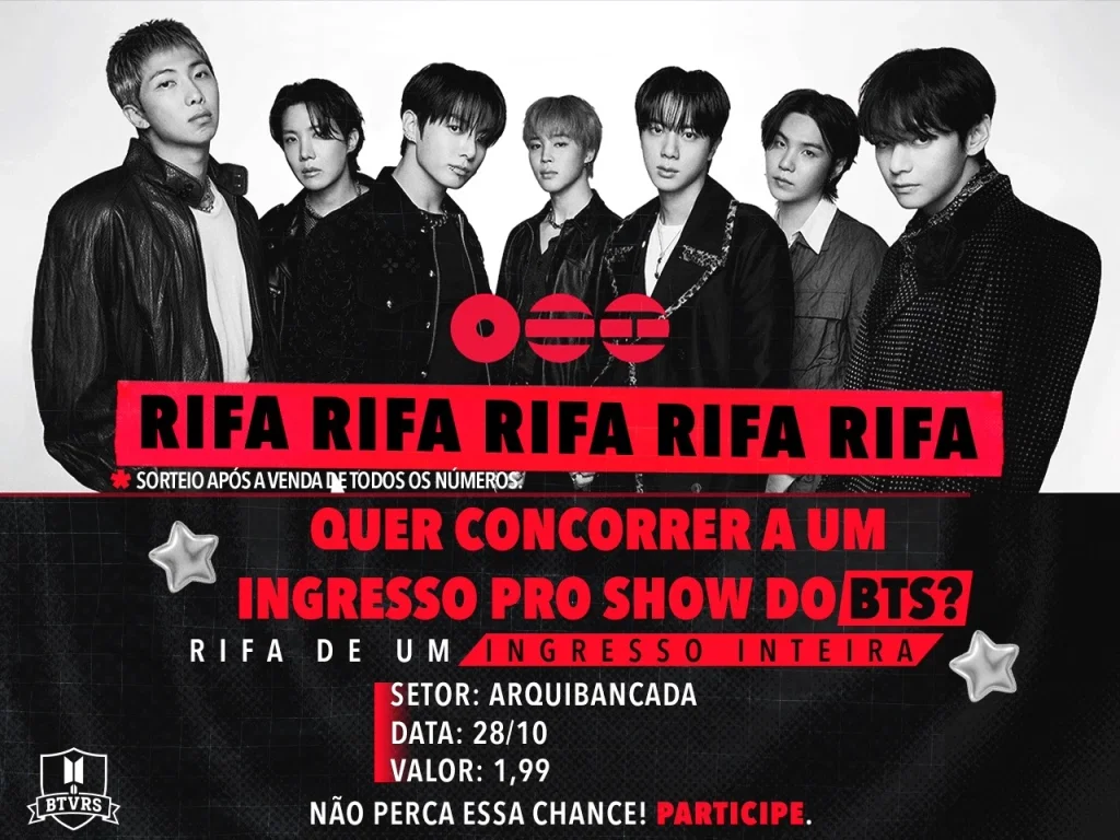 INGRESSO SHOW BTS