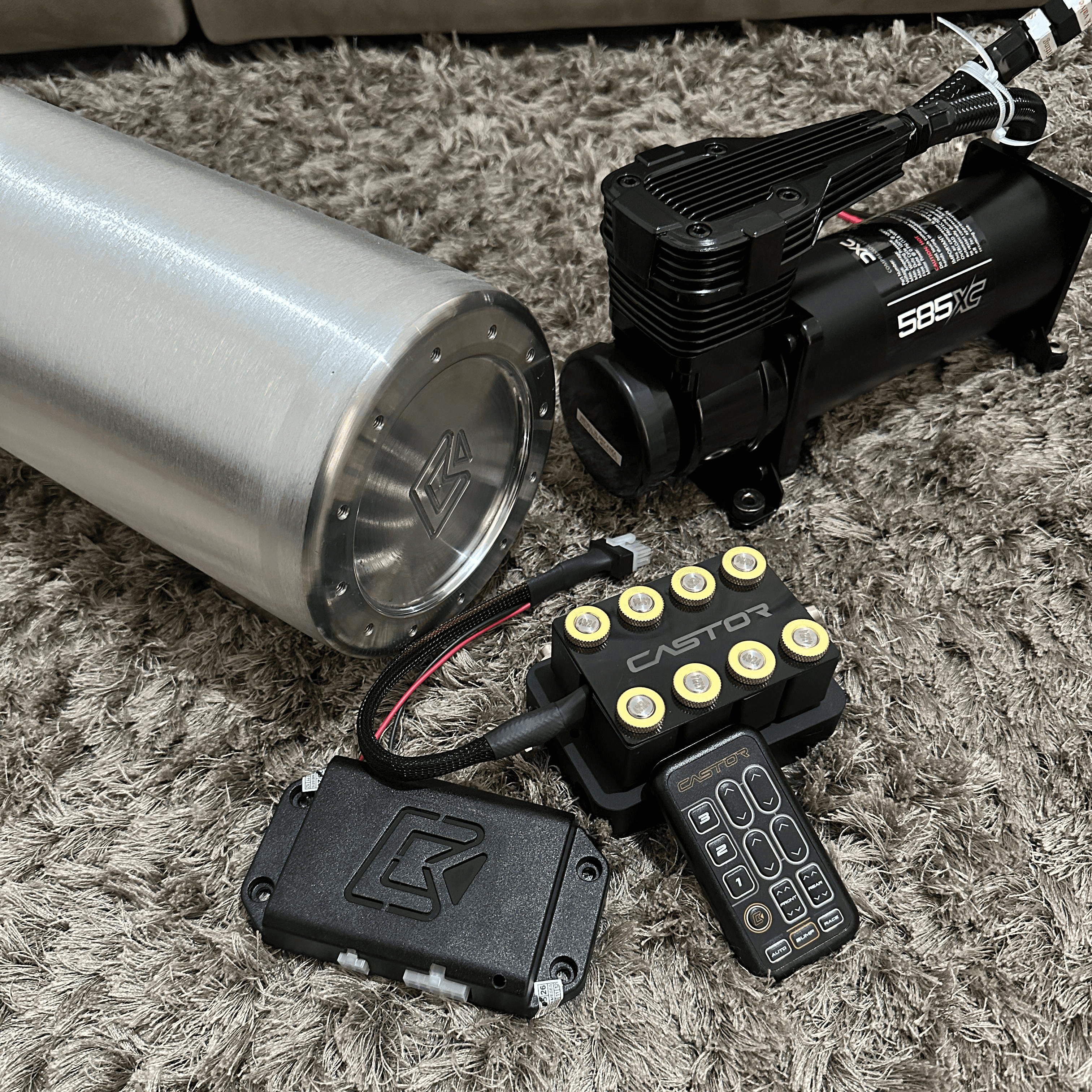 SUSPENSÃO A AR AIR RIDE BLACK KIT3