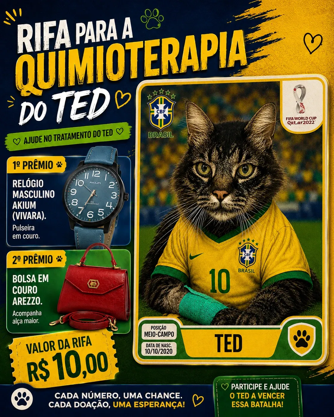 Ajude na quimioterapia do Ted